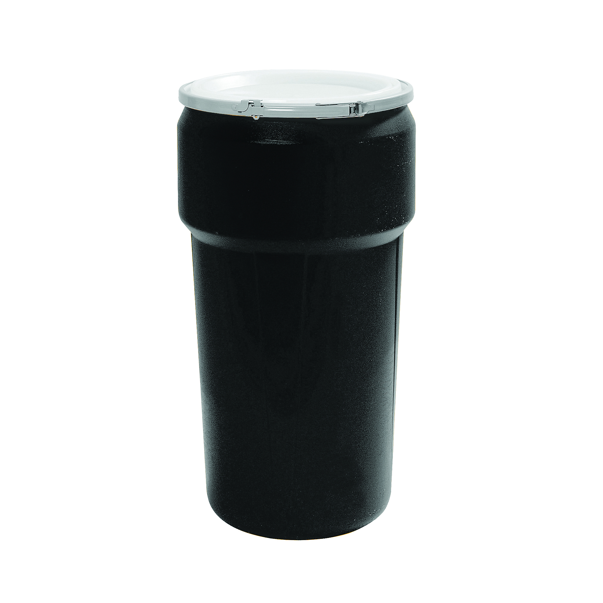 Eagle Plastic Lab Pack Drum — 20 Gallon, Lever-Lock, HDPE, Black, Weather and Chemical Resistant, Model# 1623BLK